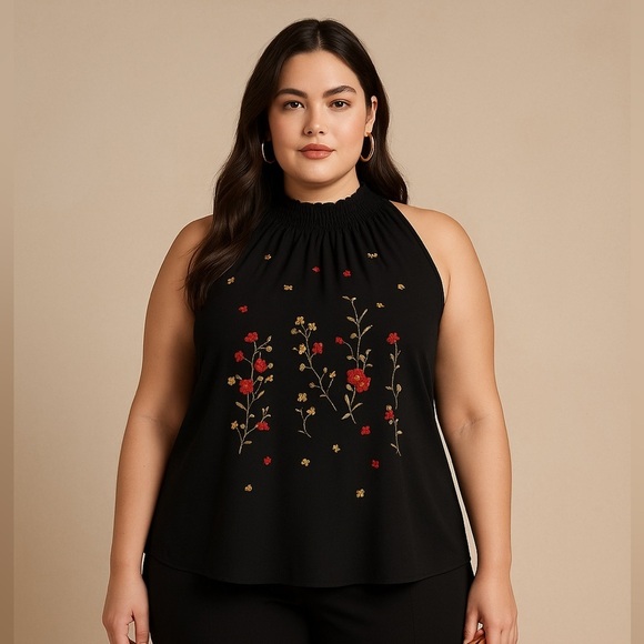 Chenault Tops - Chenault Black Blouse 3x ♥️